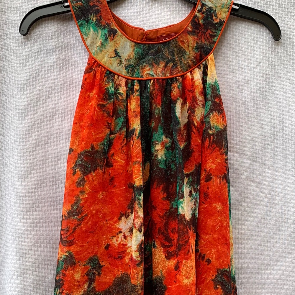 Vintage chiffon summer top sz. S